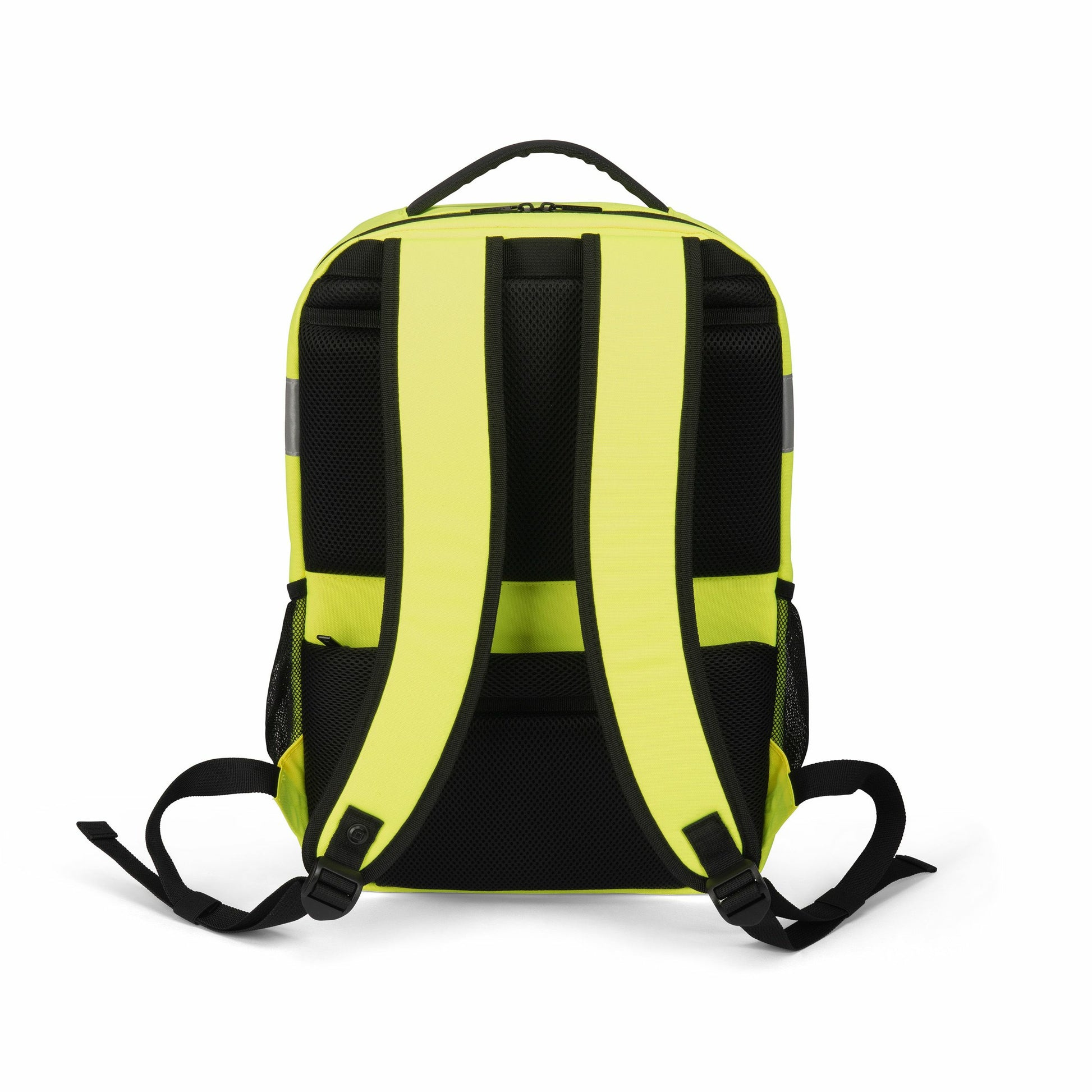 DICOTA Notebook-Rucksack – 24 l, rPET, Gelb/Schwarz, Reflektierende Elemente