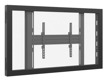 Hagor Enclosure Display-Gehäuse – VESA 600×400 mm, Landschaft, Metall – für 55" TVs – Schwarz