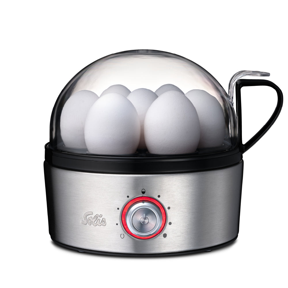 Solis Eierkocher V2 SEV Typ 8272 – 7 Eier, 400 W, Abschaltautomatik – Silber/Edelstahl