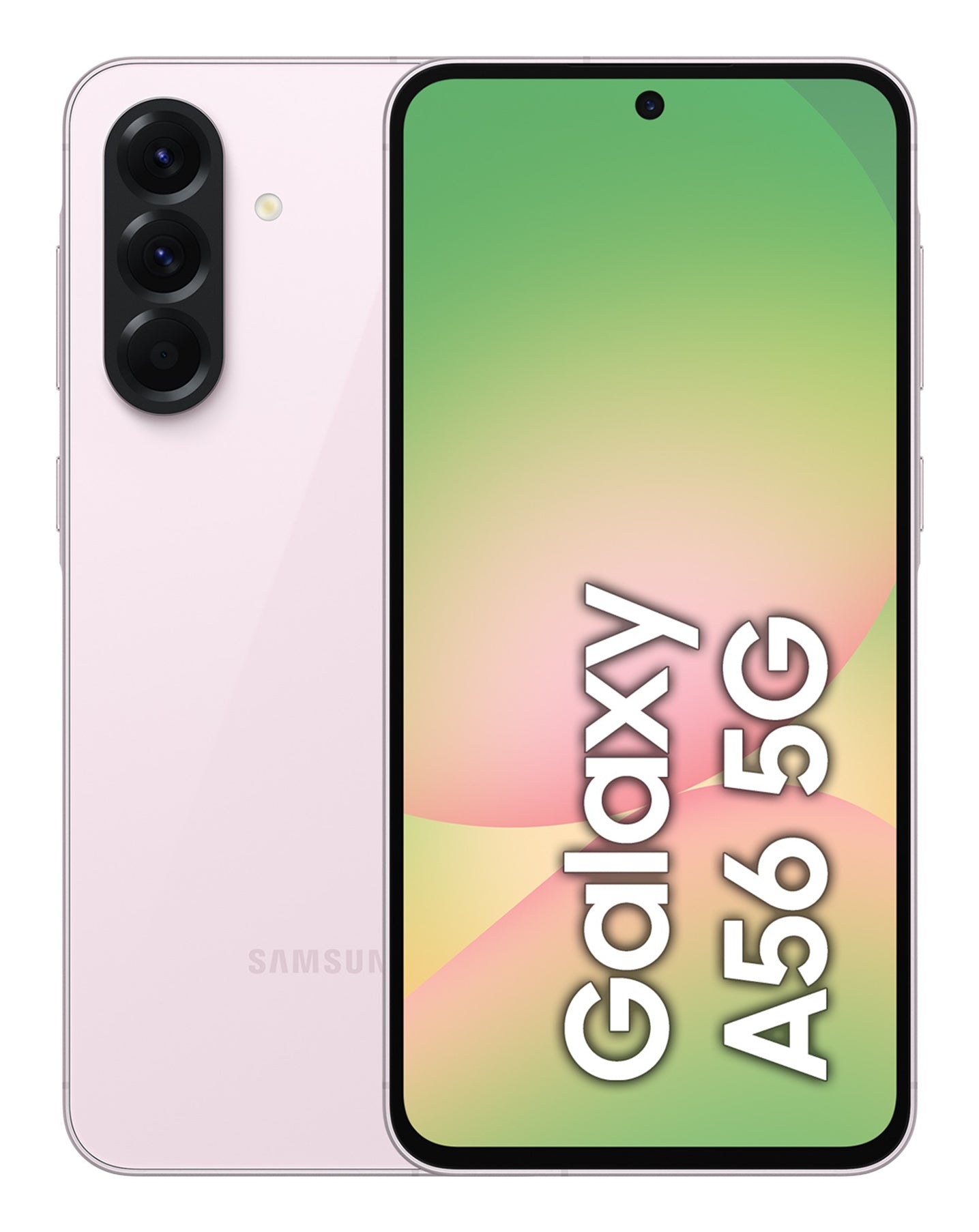 Samsung Galaxy A56 – pink, 6,7", 1080 × 2340, Android 15, 256 GB, 8 GB, Dual-SIM, 5G, IP67, NFC