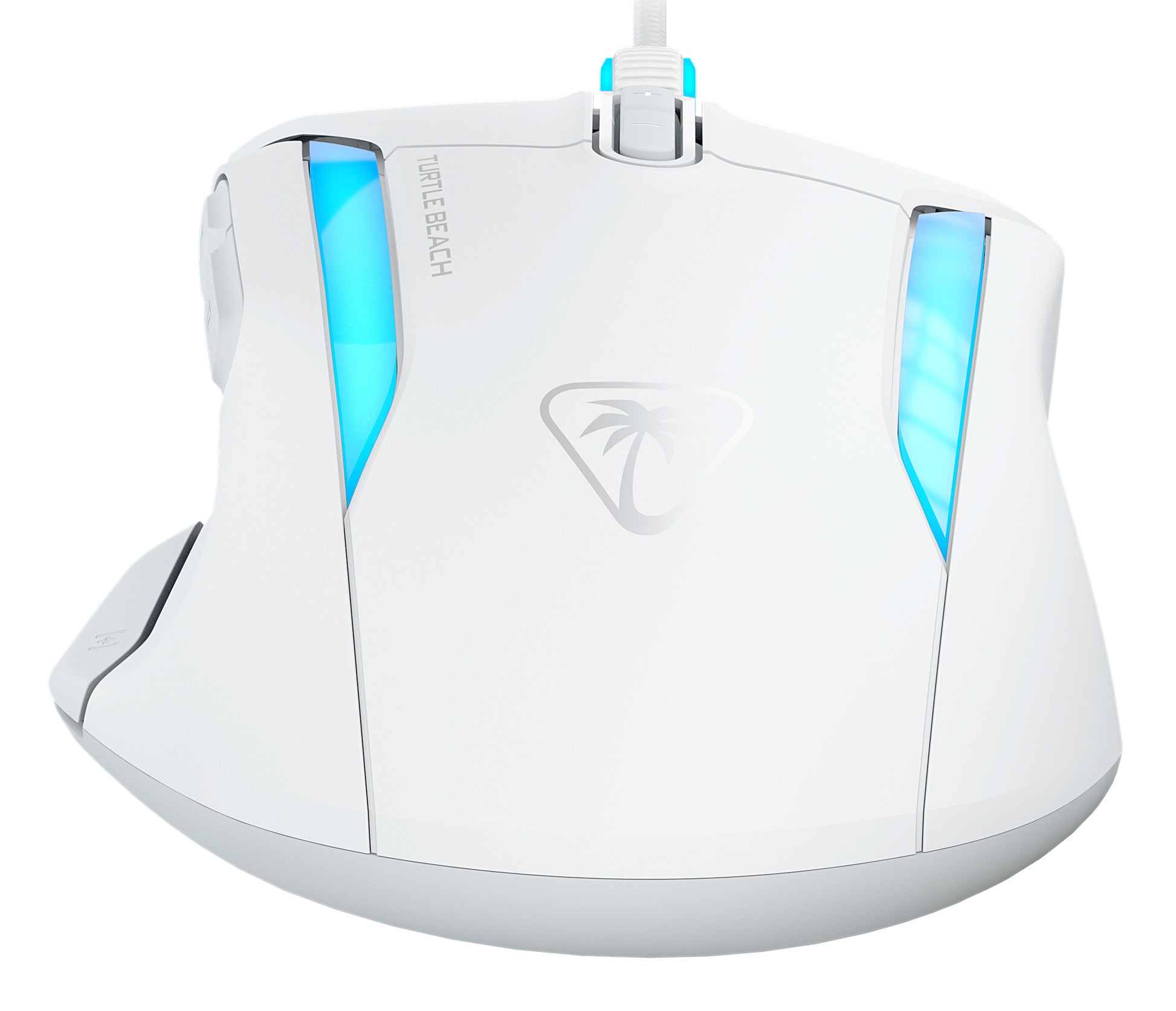 Turtle Beach Kone II Gaming-Maus – kabelgebunden, 1'000 Hz, 7 Tasten, für Rechtshänder, RGB-Beleuchtung, weiss