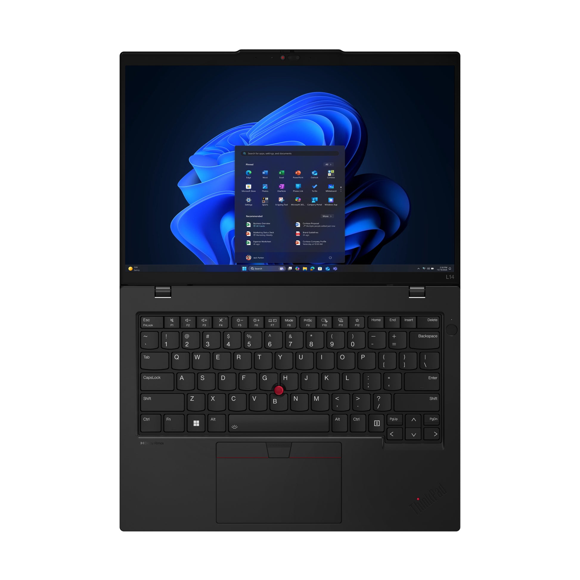 Lenovo ThinkPad L14 Gen 6 Laptop – 14", schwarz