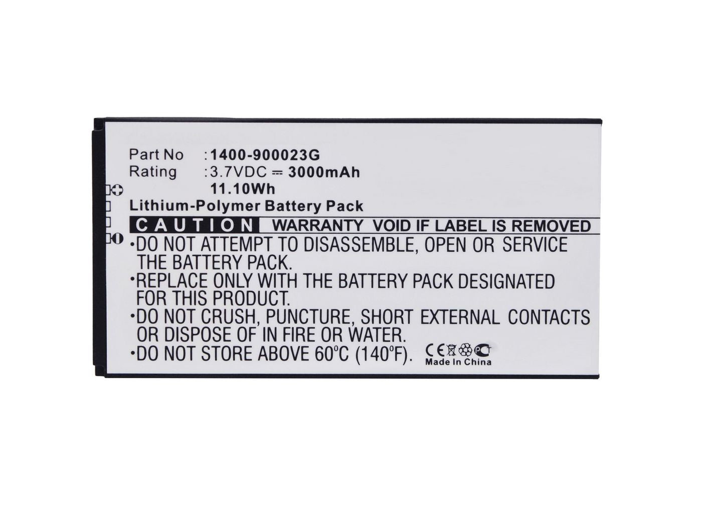 CoreParts Akku Li-Po 3,7 V 3000 mAh, 11,1 Wh – für Unitech PA700/PA700MCA/PA720