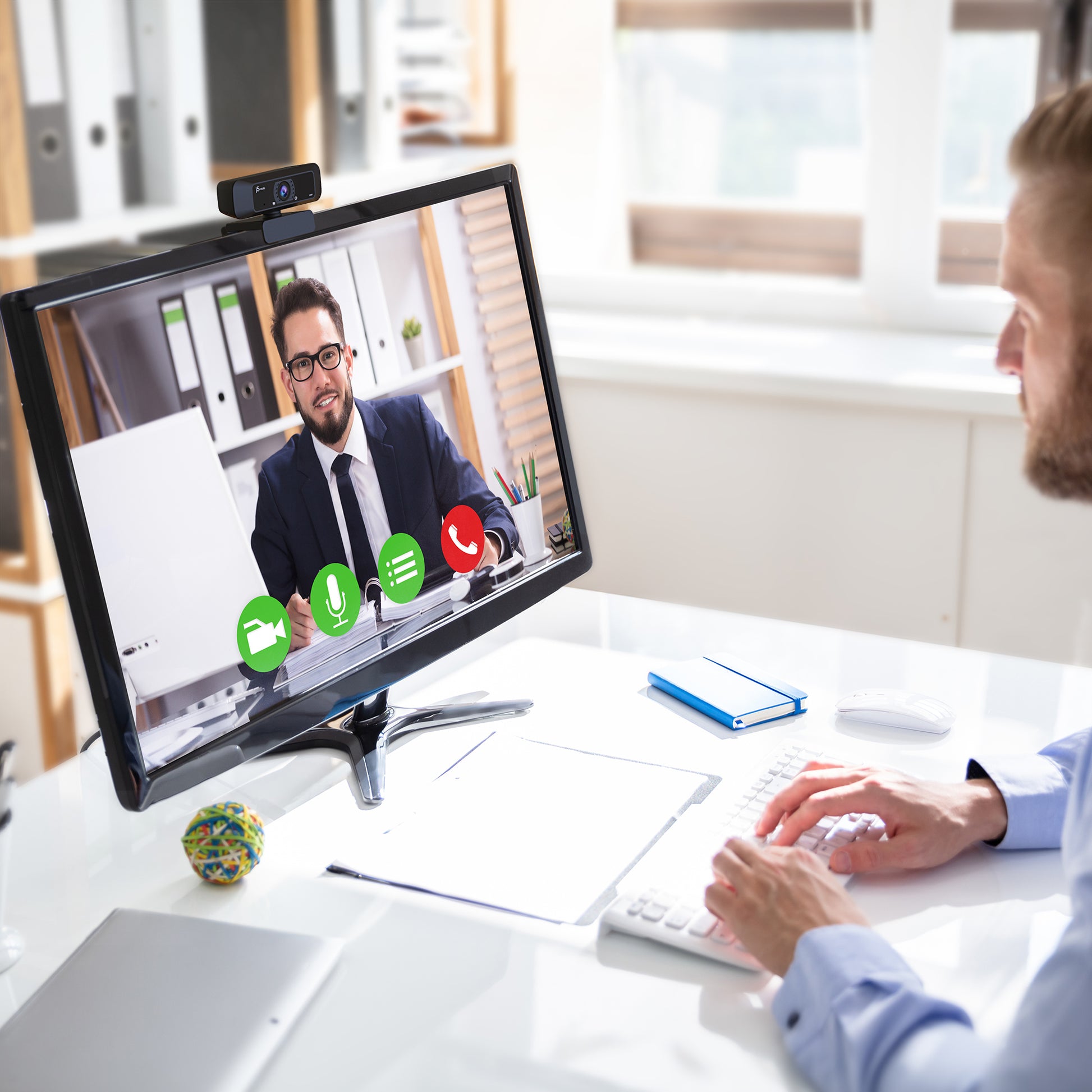 j5create Webcam – HD 720p, USB, 360°