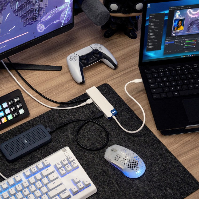 Targus HyperDrive Flex USB-Hub – USB-C, 1× HDMI, 5× USB-A, 100 W PD, für Windows/Mac