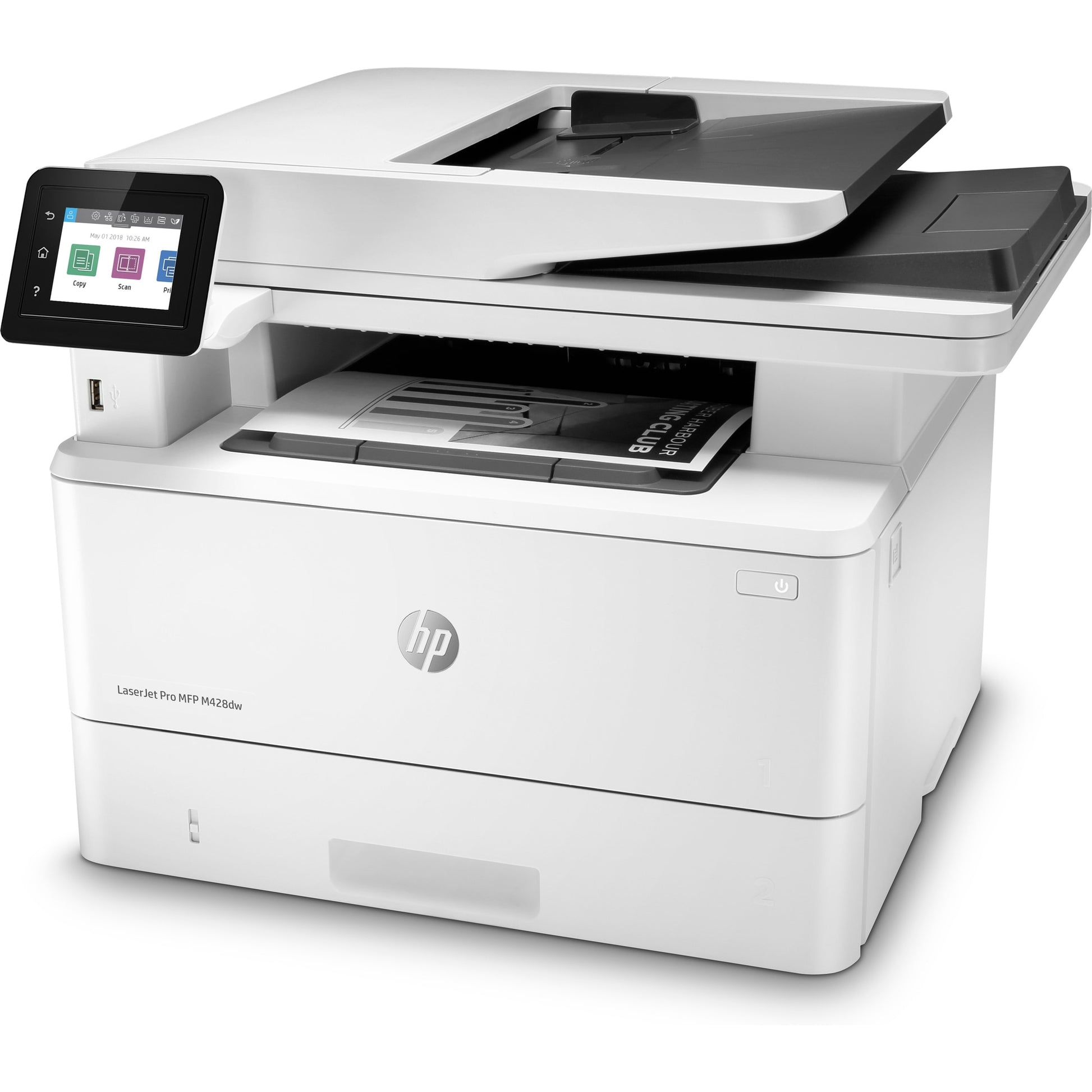 HP Laserjet Pro M428dw – S/W Laser-MFP A4, 3-in-1 – USB/LAN/WLAN – Duplex, ADF, 50-Blatt ADF – 38 Seiten/Min. S/W