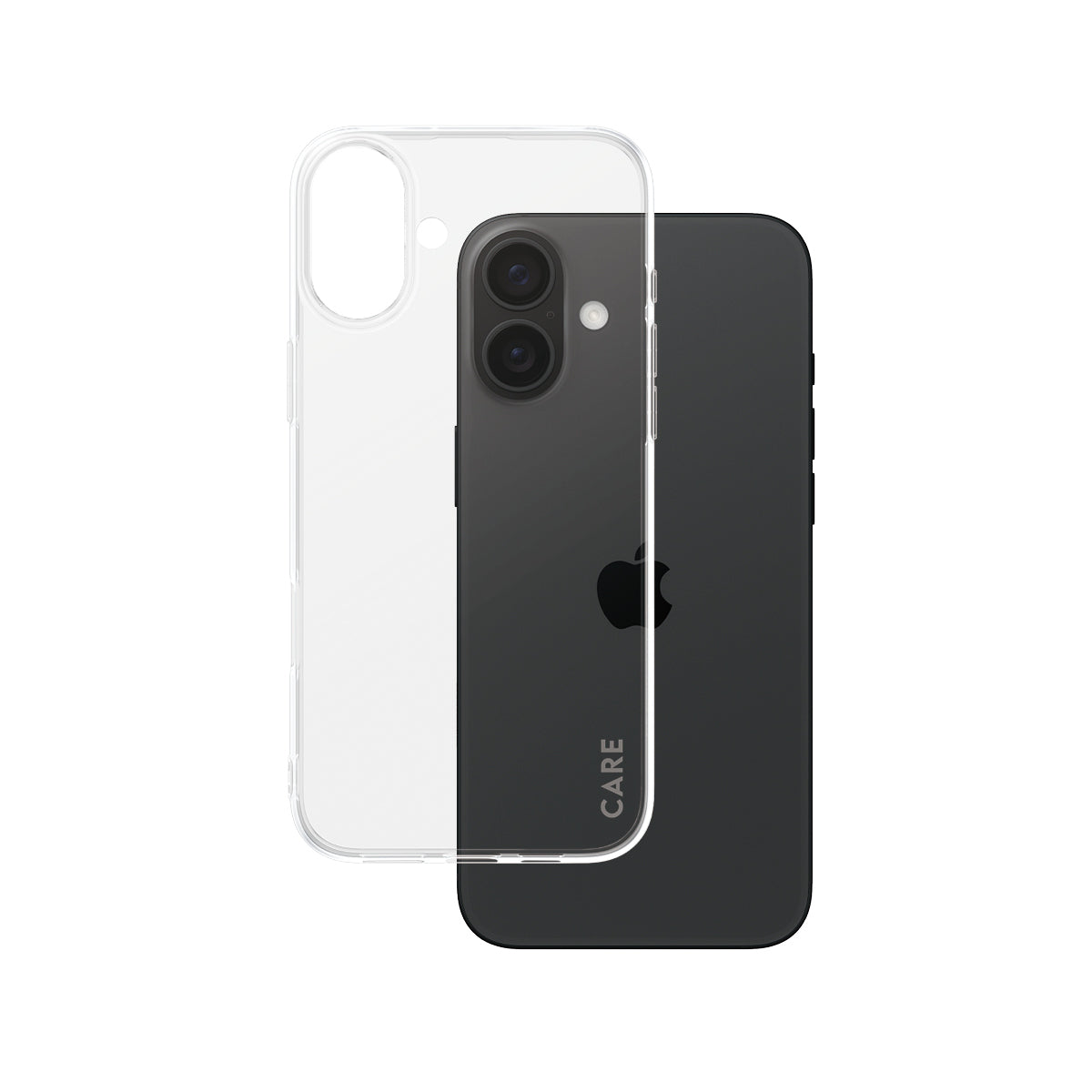 PanzerGlass CARE Backcover – für Apple iPhone 16 Plus, Recycling-Kunststoff, transparent