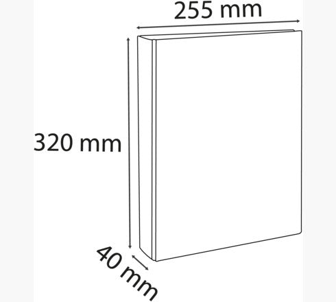 Exacompta Ringbuch – 4-Ring Ø 25 mm – für A4 – Rückenbreite 4 cm – mehrfarbig