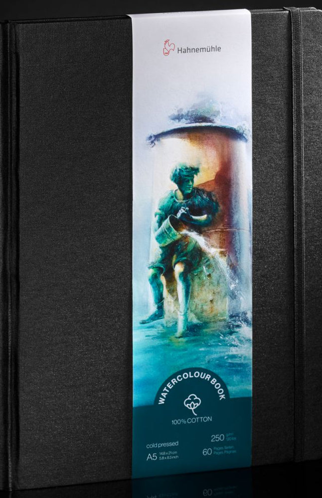 Hahnemühle Skizzenbuch Cotton – A5 hoch – 250 g/m² – Hardcover – 30 Blatt – für Aquarell & Gouache