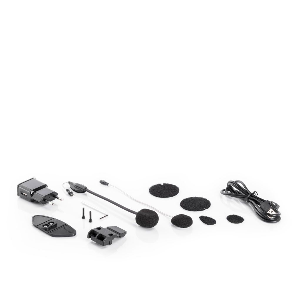 Midland BTX2 Pro S Lautsprechertelefon – Bluetooth – IPX6, für Motorrad – Schwarz/Blau