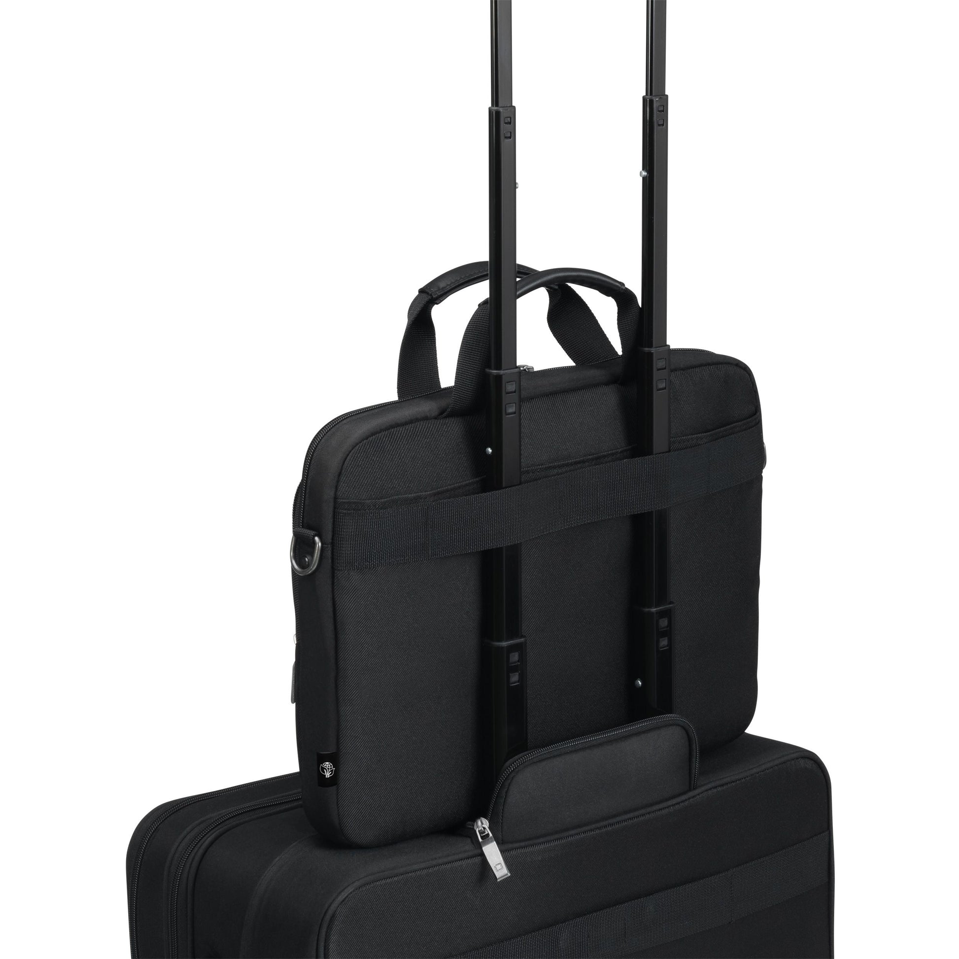 DICOTA Eco Slim Case SELECT Notebook-Tasche bis 14,1" – 300D recyceltes PET, wasserfest – Schwarz