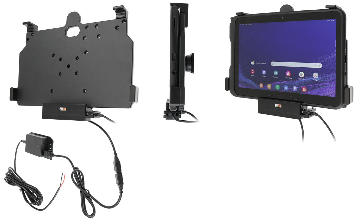 Brodit Tablet-Wandhalterung – für Samsung Galaxy Tab Active 5 Pro SM‑X356B – USB‑A Host – Schwarz