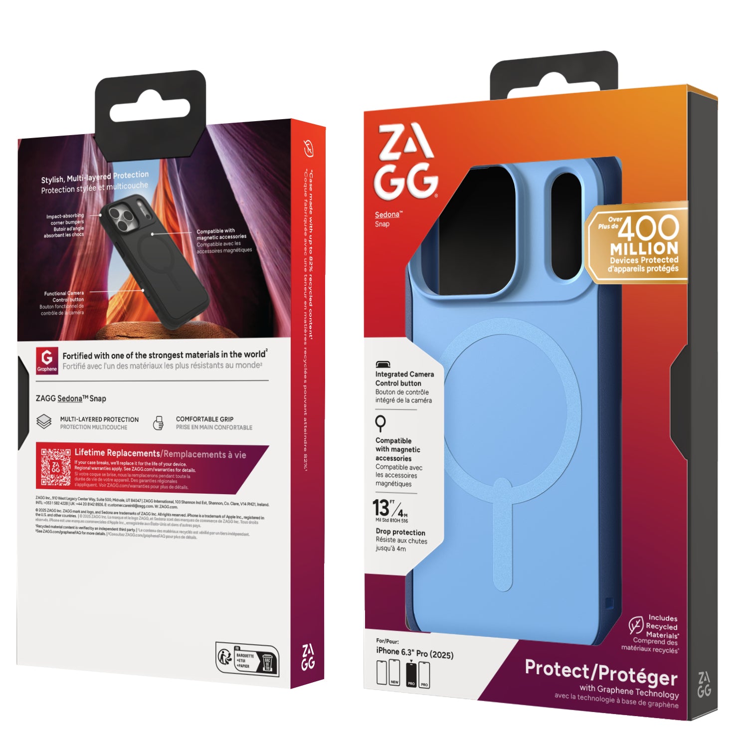 ZAGG Backcover Sedona Snap – für Apple iPhone 17 Pro – Basin Royal Ember
