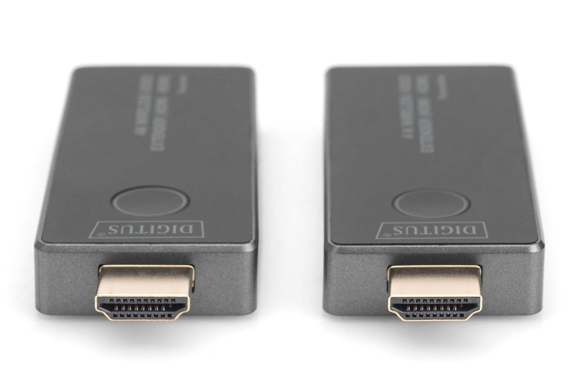 Digitus HDMI-Extender-Set – 4K UHD, kabellos, HDMI 2.0, 30 m – Schwarz/Silber, 2er-Set