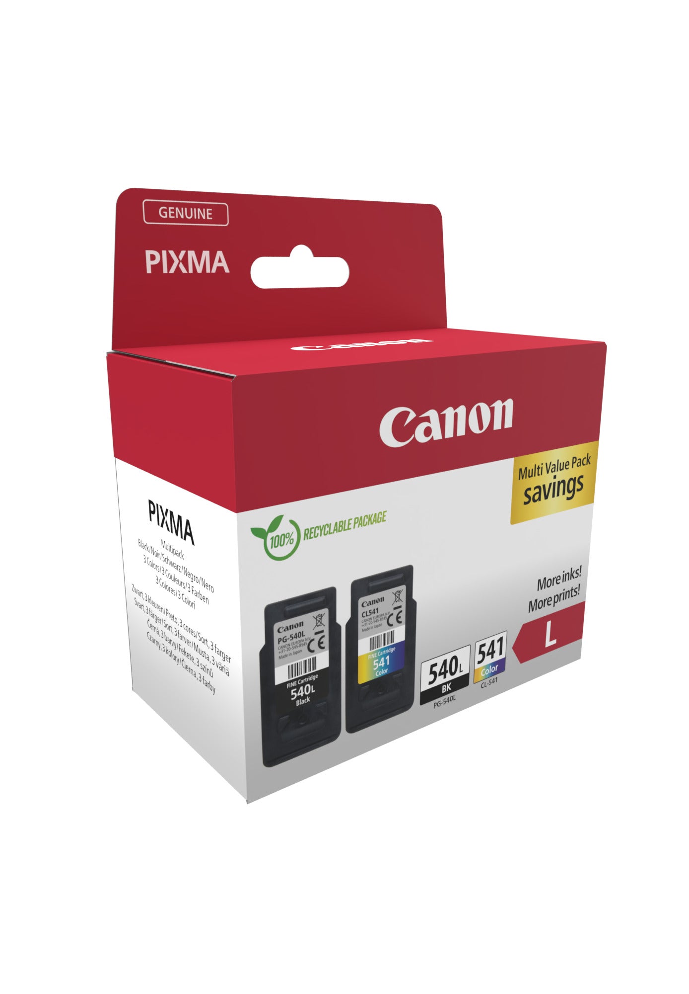 Canon Tintenpatronen-Multipack PG-540L/CL-541XL