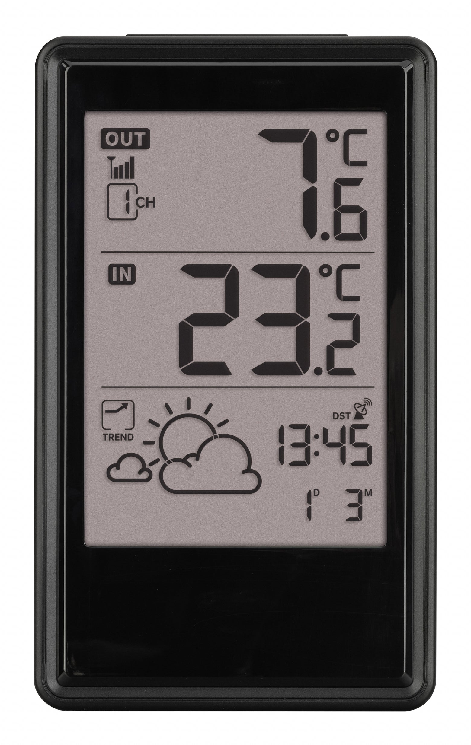 TFA-Dostmann 35.1170.01 – Wetterstation, Funk, innen/außen, inkl. Aussensensor