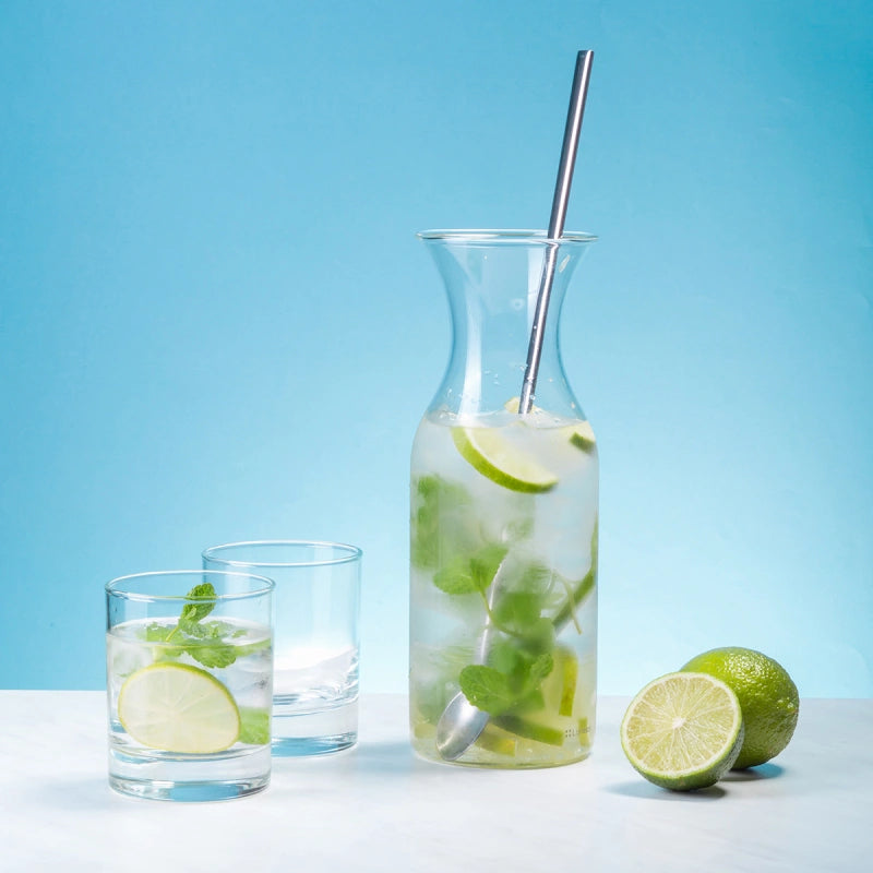 Lunasol Karaffe – 1 l, Ø 9,1 cm, H 26,0 cm, Borosilikatglas, Transparent, spülmaschinenfest