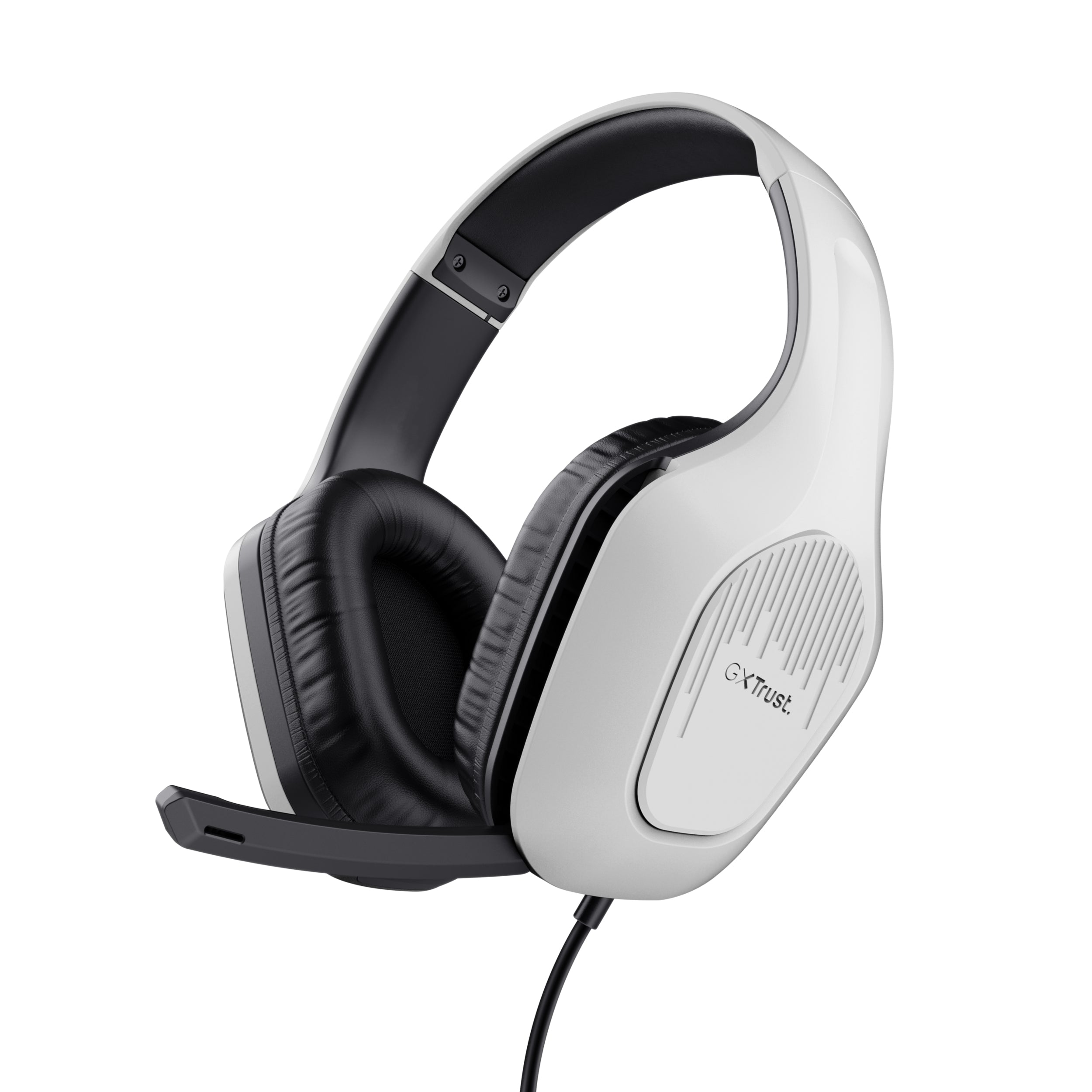 Trust GXT415 Zirox Gaming-Headset – Over-Ear, Stereo, Kabelgebunden, 3,5 mm Klinke, Weiss