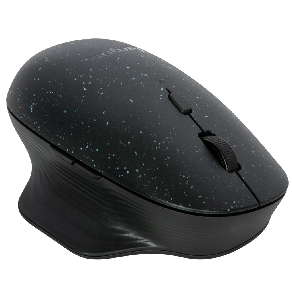 Targus EcoSmart Nachhaltige Ergonomische Maus – kabellos, Silent-Tasten, aus recyceltem Material, schwarz