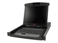 APC AP5808 – 17" Rack-LCD-Konsole – 8-Port analoger KVM-Switch, USB, Touchpad – 1U
