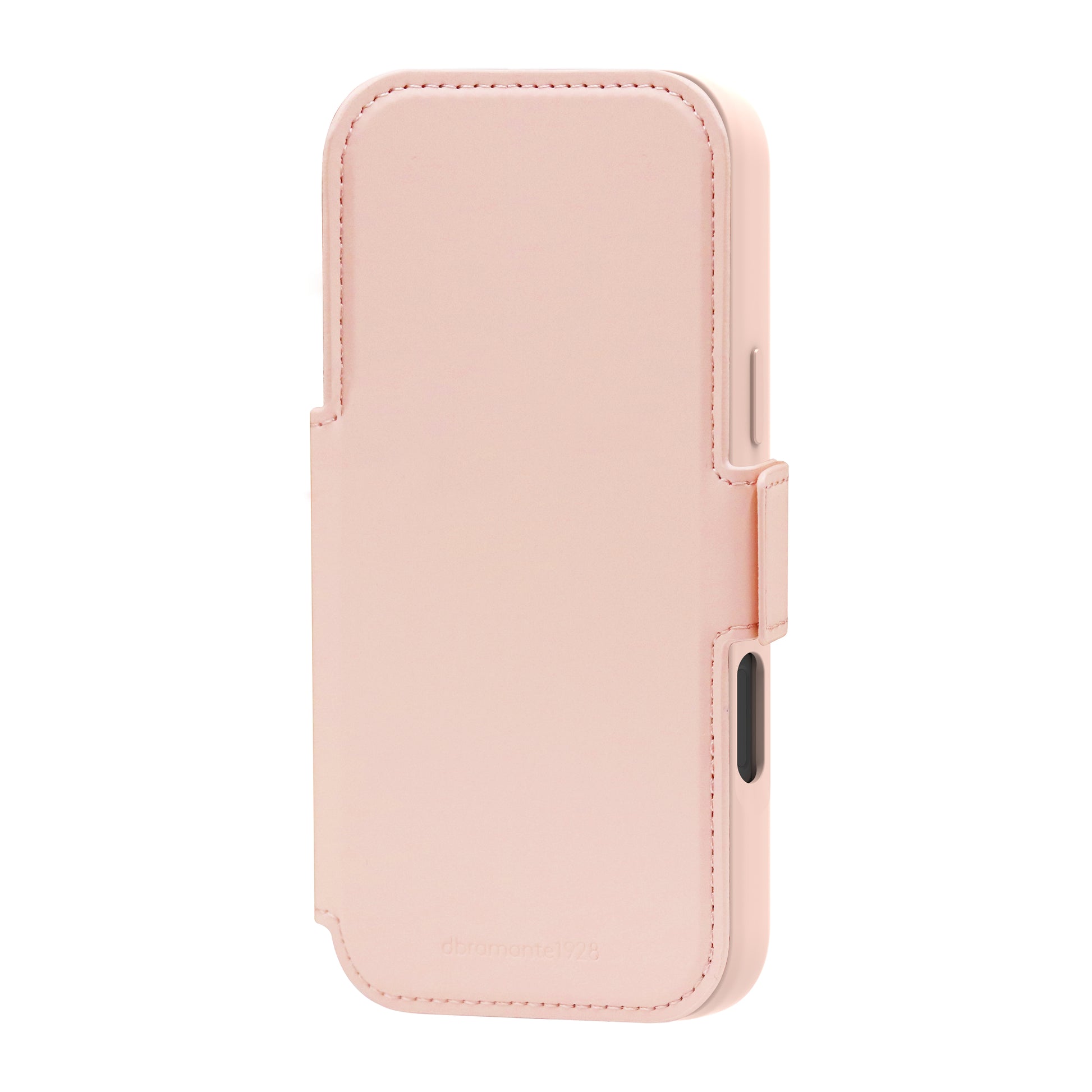dbramante1928 Lynge MS ICON Folio – für Apple iPhone 17 Pro Max, mit Kartenfach, Kunststoff, Pink Sand