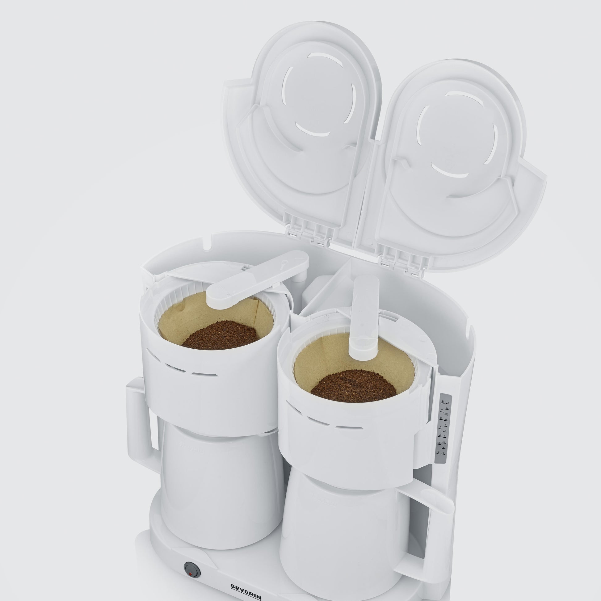 Severin KA9314 Filterkaffeemaschine – 16 Tassen, 1 l, Einwegfilter, Weiss