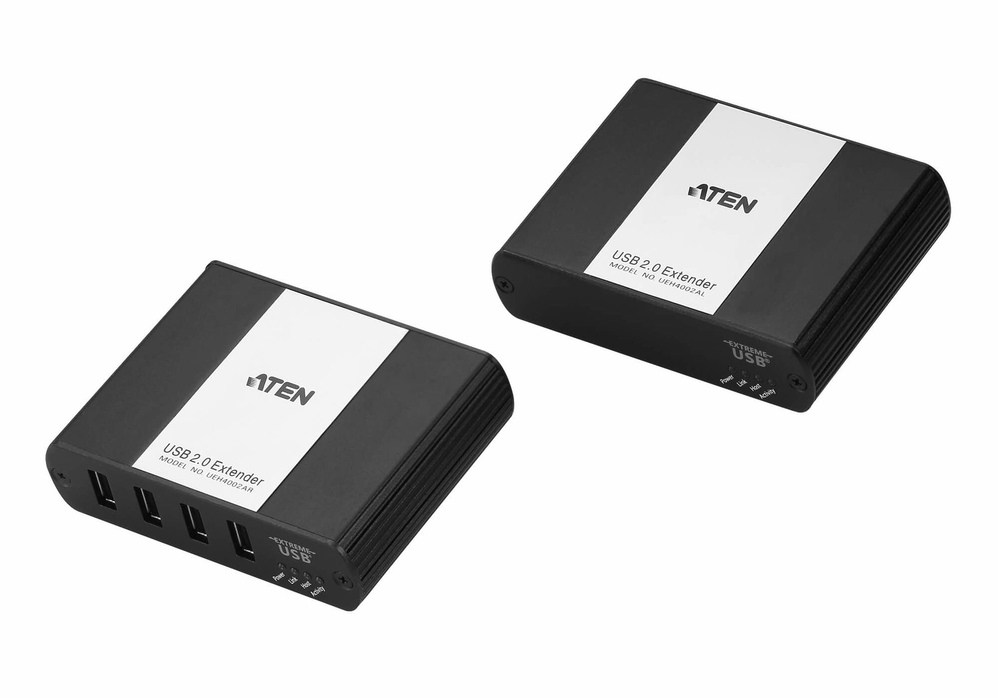 ATEN USB-A Verlängerungskabel (Stecker auf Buchse) – USB 2.0 (480 Mbit/s) – 100 m – über Cat5e – Schwarz