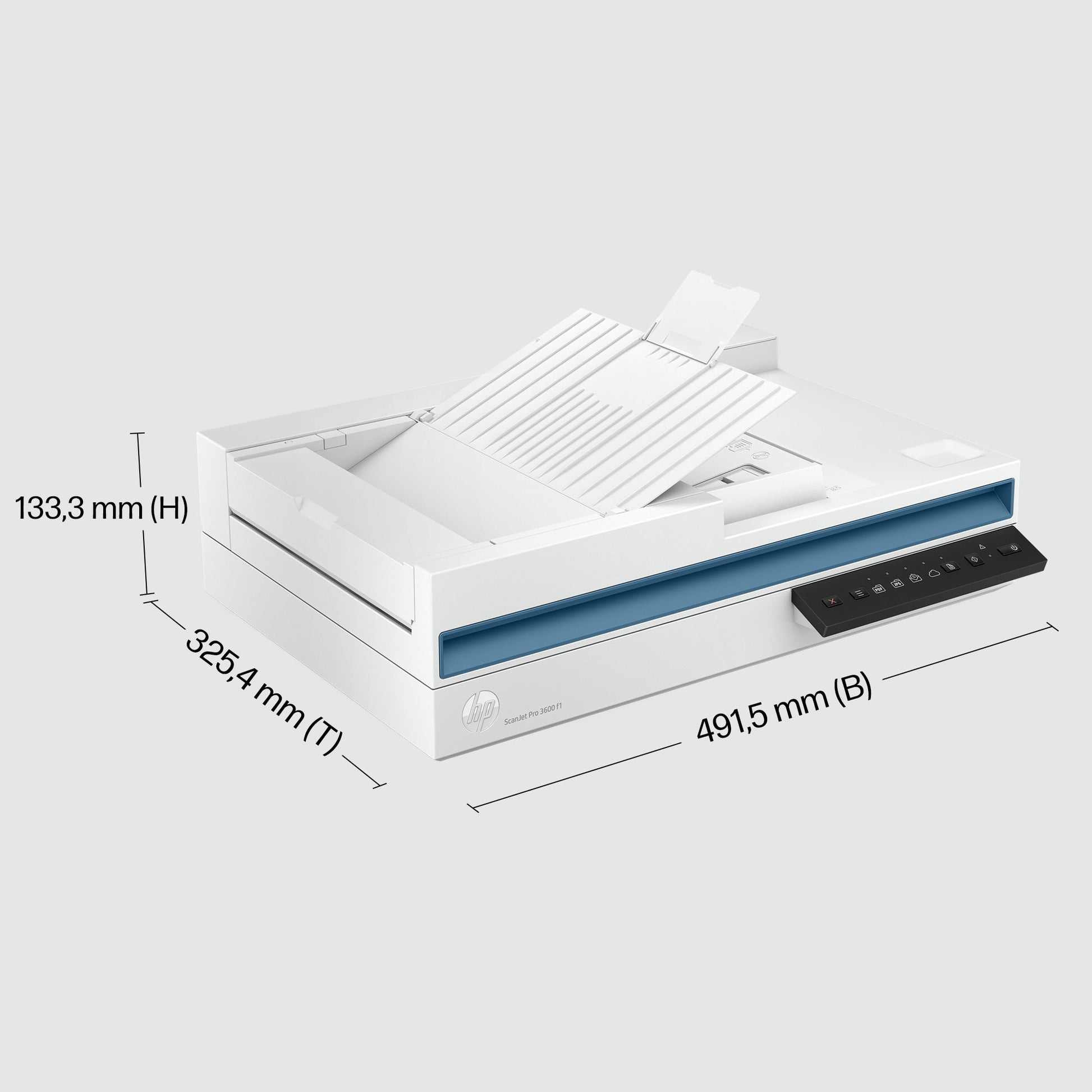 HP ScanJet Pro 3600 f1 – Flachbett + ADF, A4, Duplex, 30 Seiten pro Minute, ADF 60 Blatt, USB, 1'200 dpi