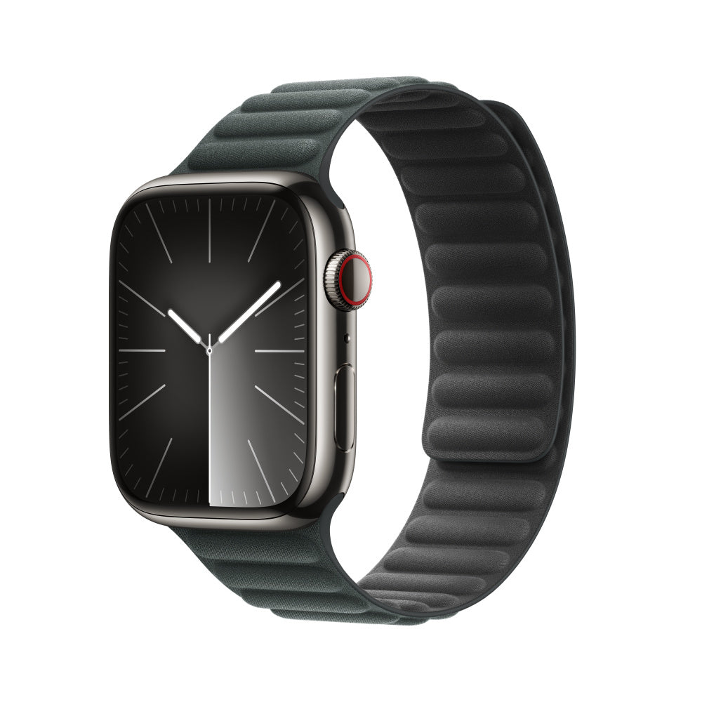 Apple Magnetic Link – Armband – für Apple Watch 45 mm, Evergreen, S/M, Aus recyceltem Material
