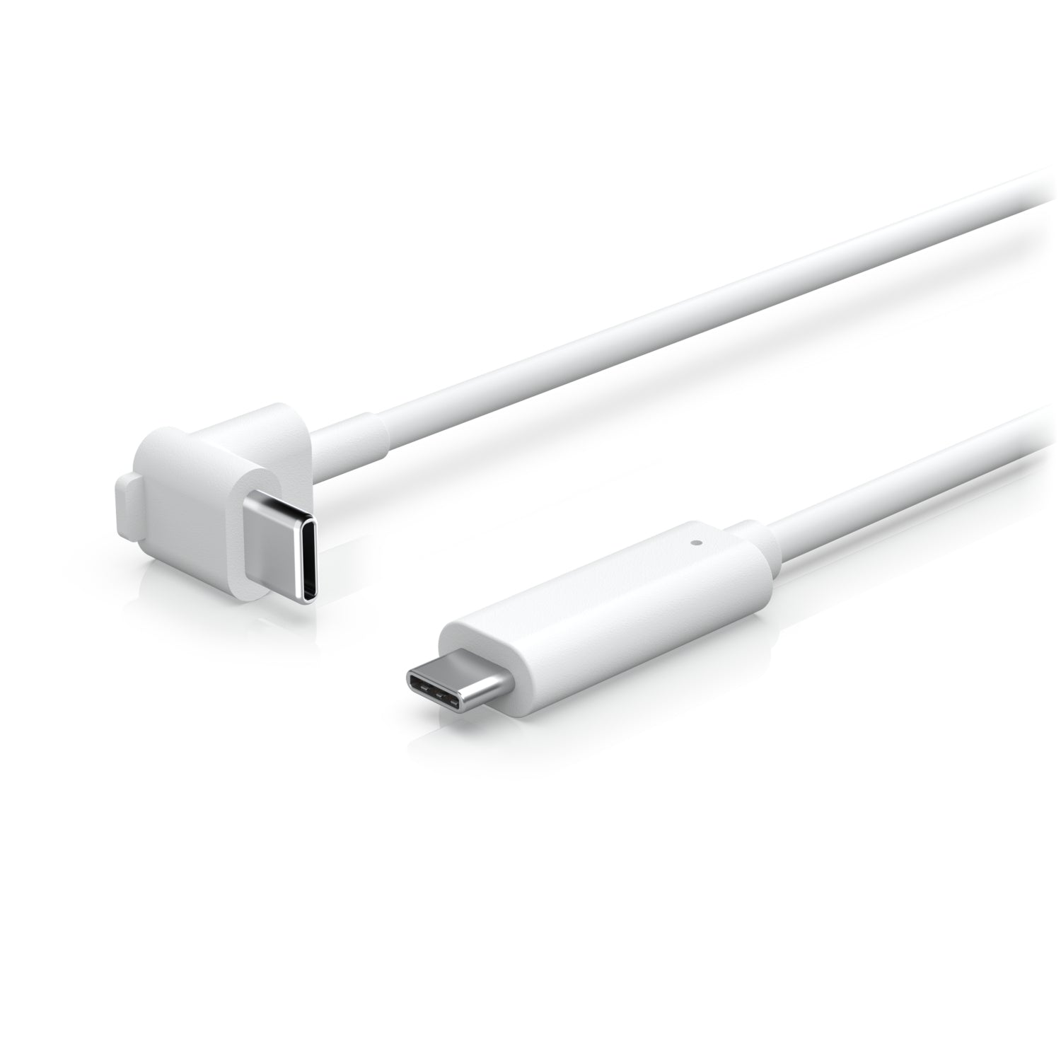 Ubiquiti USB-C auf USB-C Kabel – 4,5 m – Abgewinkelt, TPE-Mantel – Weiss
