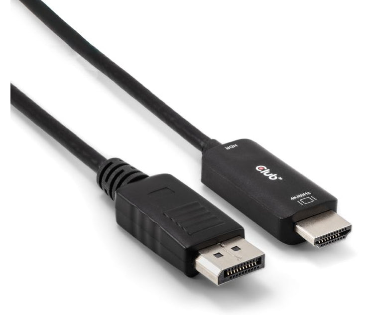 CLUB3D Club 3D – DisplayPort auf HDMI Adapter, DP 1.4, 4K@60 Hz, 2 m