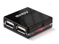 Lindy 42742 USB-Hub – USB 2.0, 4× USB-A