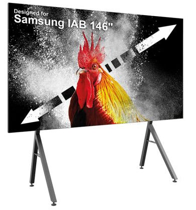 Hagor Bodenständer – 146" – Höhenverstellbar, für Samsung IAB 146" – Schwarz