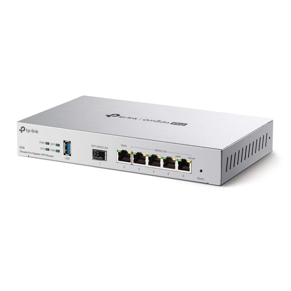TP-Link G36 VPN-Router – 5× WAN/LAN Gigabit, 1× SFP-WAN, USB 3.2 Gen 1