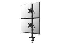 Neomounts NERO – Monitorarm Tischhalterung – Klemme/Durchführung – 2 Monitore – 10–32" – bis 9 kg/Monitor