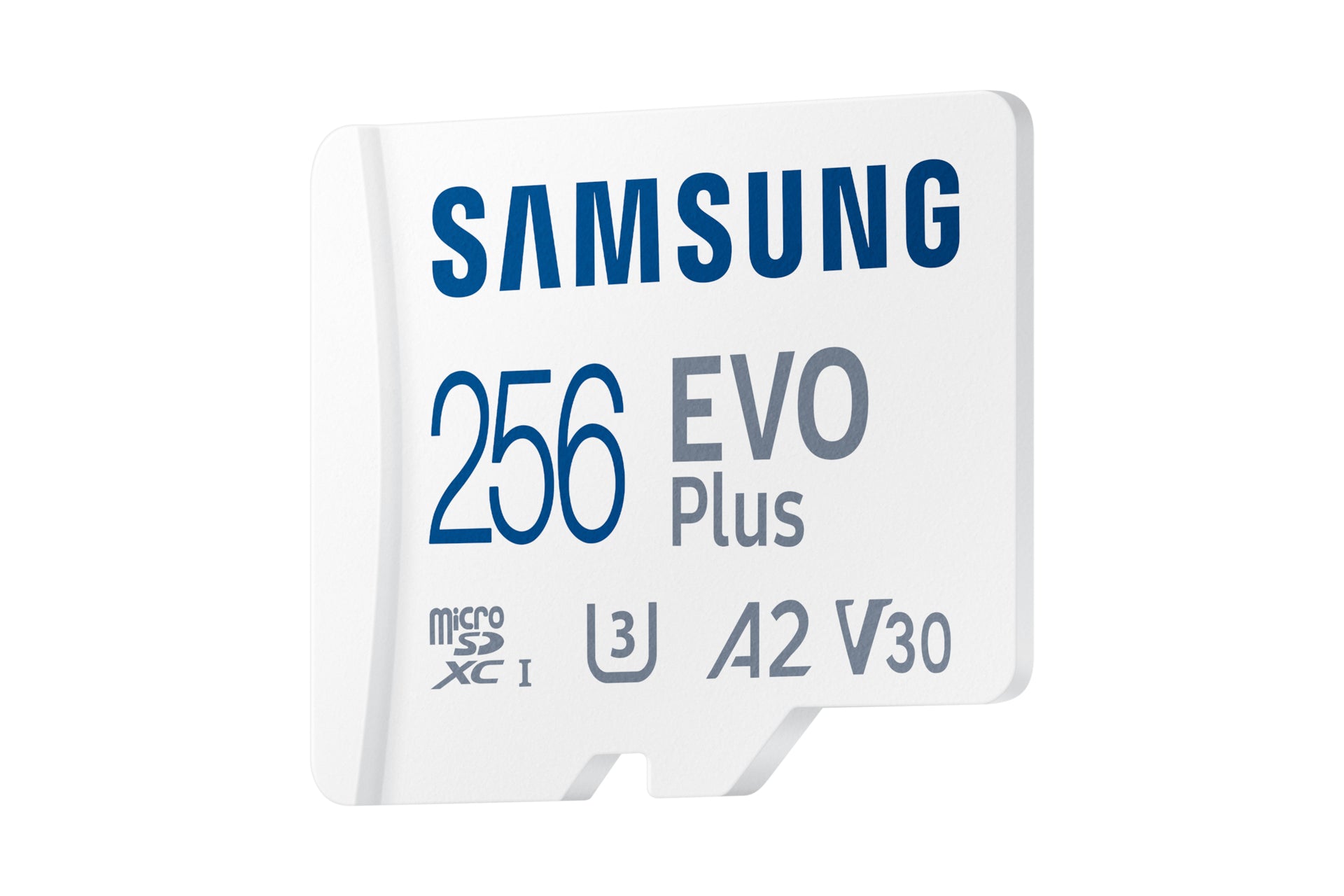 Samsung EVO Plus microSDXC 256 GB – UHS-I, U3, V30, A2, 160 MB/s Lesen, inkl. SD-Adapter