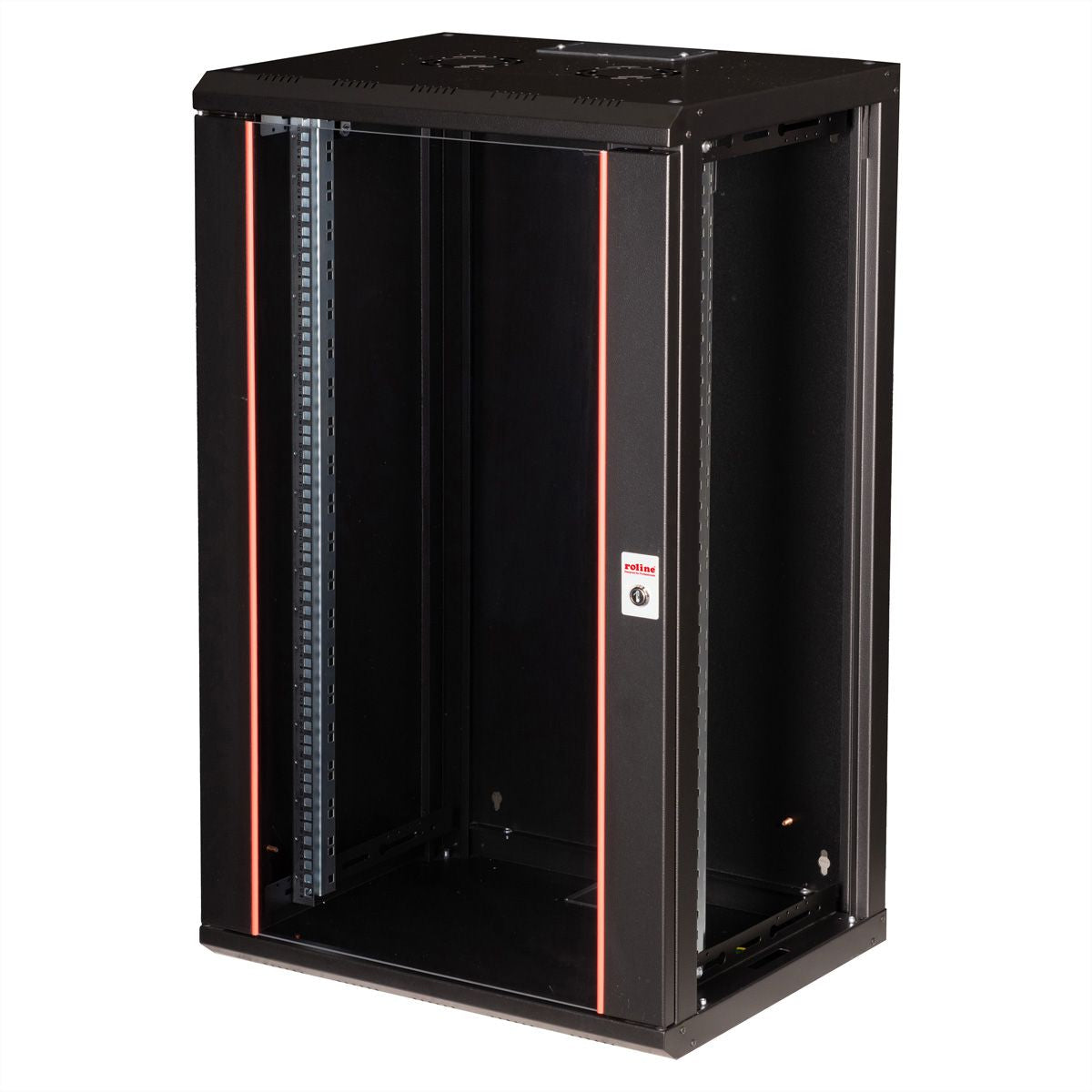 ROLINE Pro 20 HE – 19" Wandverteiler 20U, IP20, abschliessbar, 450 × 600 × 996 mm, schwarz, Stahl