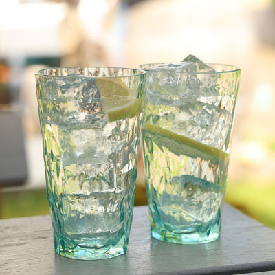Koziol Trinkglas Club Nr. 6 – 2er Set, 300 ml, Ø 8,7 cm, H 14,1 cm, Kunststoff, spülmaschinenfest, stapelbar