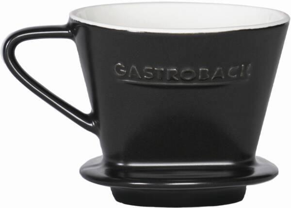 Gastroback Kaffeefilter 1x4, Porzellan, schwarz, für 42329