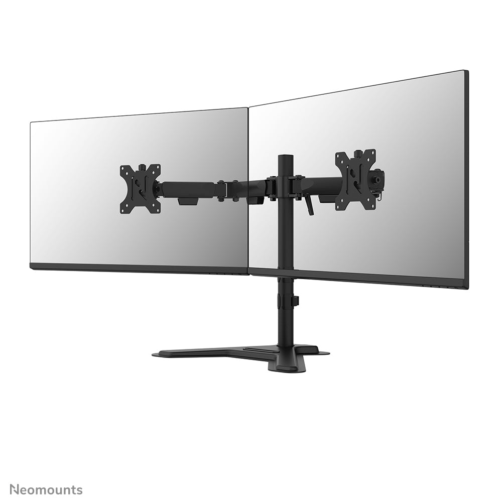 Neomounts DS45-600BL2 – Monitor-Tischständer – 2 Monitore – 10–32" – VESA 75×75/100×100 mm – bis 6 kg/Monitor