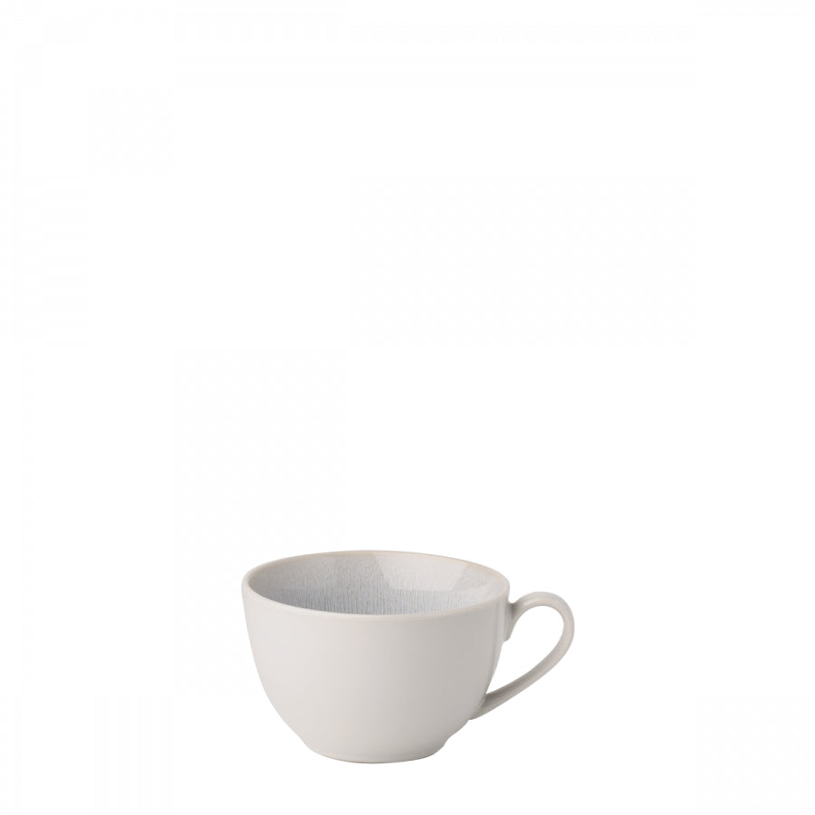 Sola Kaffeetassen – 8-teiliges Set, 220 ml, Ø 15,5 cm, Keramik, Hellgrau, spülmaschinenfest, mikrowellengeeignet
