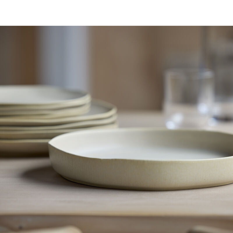 Villa Collection Speiseteller – Ø 27 cm, Steinzeug, Beige, spülmaschinenfest, mikrowellengeeignet