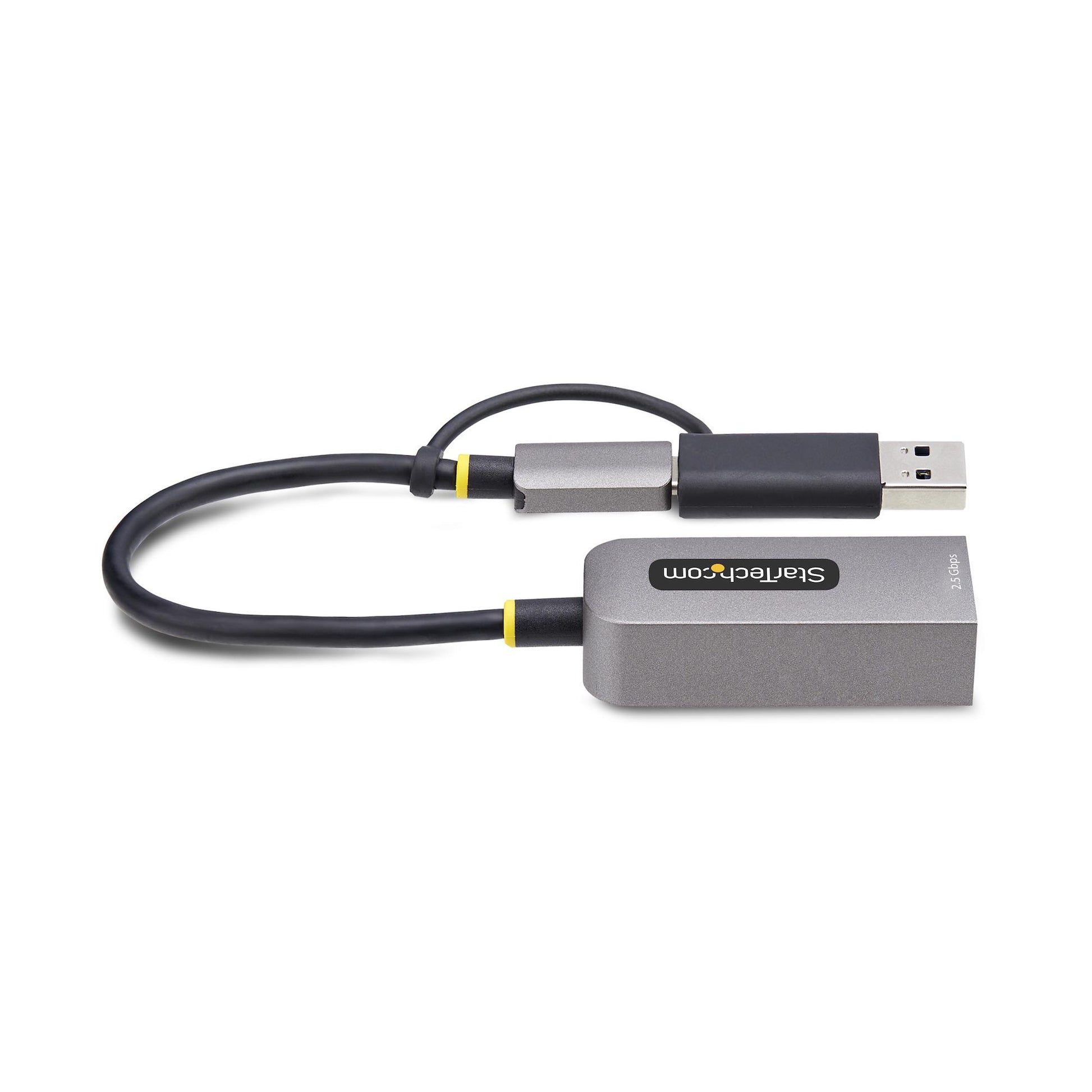 StarTech.com Netzwerkadapter USB-C/USB-A zu RJ-45 – 2,5 Gbit/s, USB 3.2 Gen 1, 0,152 m – für Windows/Mac/Linux