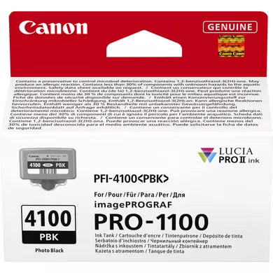 Canon Tintenpatrone PFI-4100 PBK, Schwarz, Original – für imagePROGRAF PRO-4100