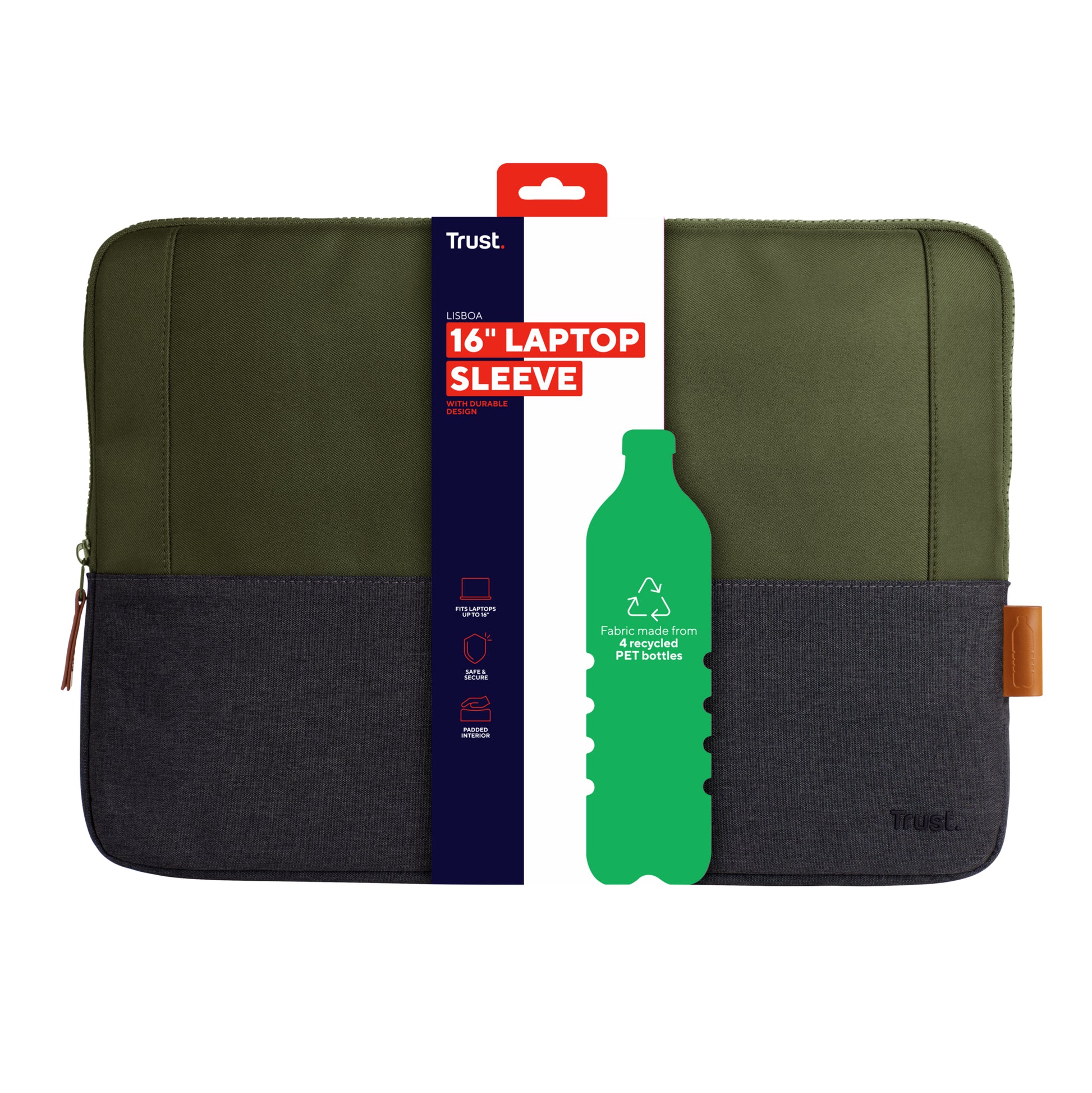 Trust Notebook-Schutzhülle 16" – Grün
