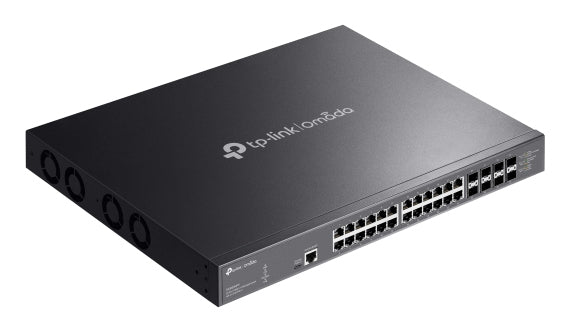 TP-Link Omada – Managed Switch – 24×10G, 8×SFP+, L2+, PoE++ 770 W, 19" Rack