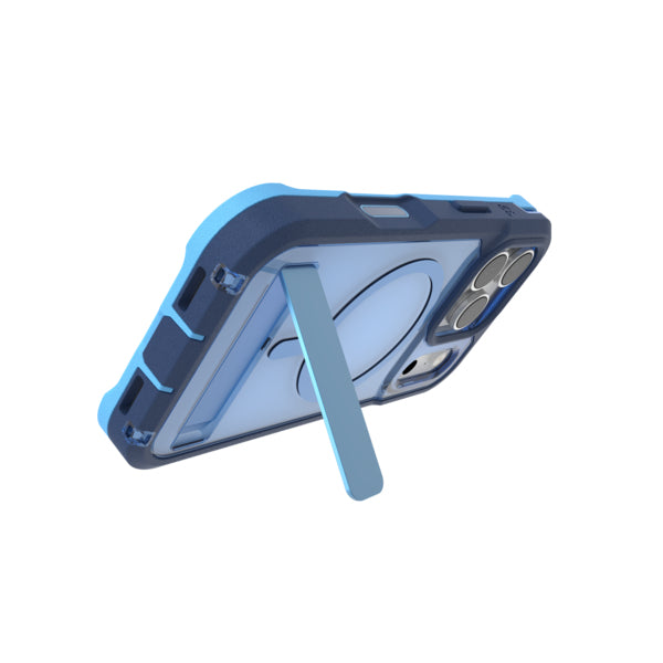 ZAGG Rainier Snap Backcover – für Apple iPhone 17 Pro, mit Ständer, Graphen, Blau, bis 7 m sturzsicher