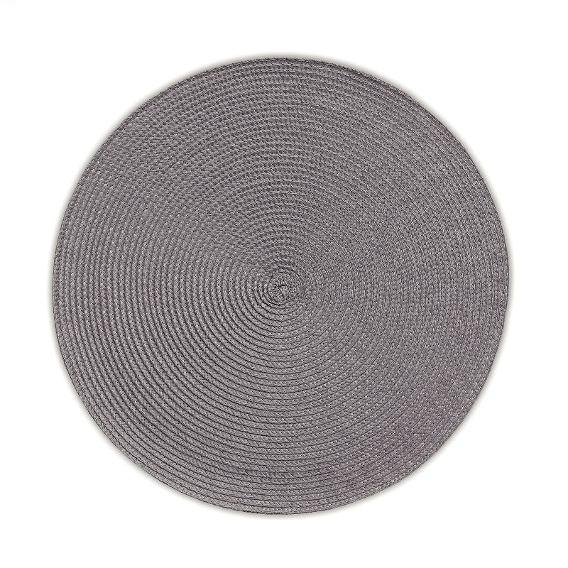 Kela Tischset Kimya – rund, PP, hellgrau, Ø38 cm