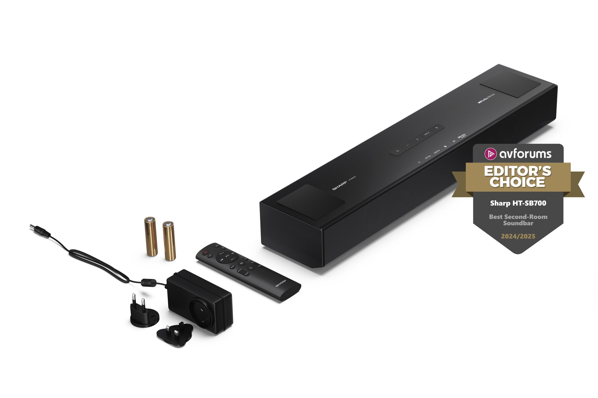 Sharp HT-SB700 – Soundbar – 2.0.2, 140 W, eARC, Bluetooth 5.3, Schwarz