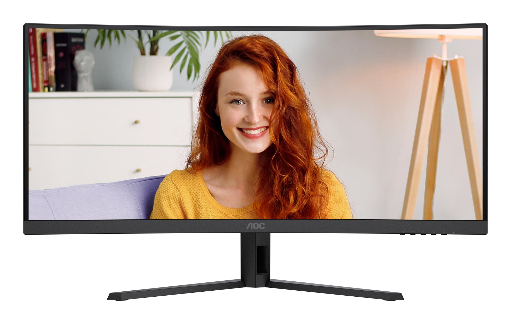 AOC CU34B3E – 34" Gebogener 1500R, 3440 × 1440 (UWQHD), VA, 120 Hz, HDR10